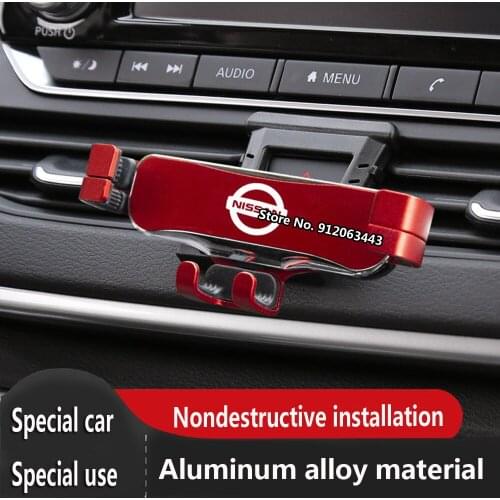 Car Mobile Phone Holder Air Vent Stand GPS Gravity Navigation Bracket For Nissan Teana Altima J34 L34 J33 L33 2013-2022