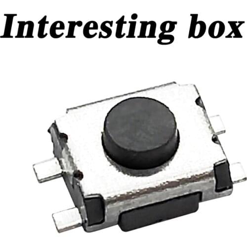 Free shipping TS-A008 touch switch 3*4*1.8/1.9/2.0/2.5 patch four-legged turtle SMD disc braid DIY handmade accessories