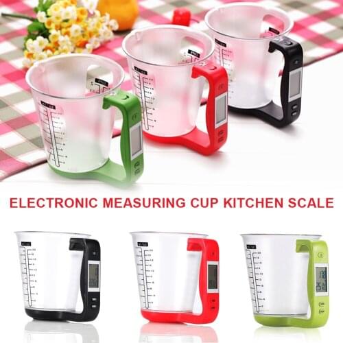 Digital Measuring Cup Electronic Measuring Cup Scale with LCD Display for Milk, Water, Liquid, Food, Vegetable