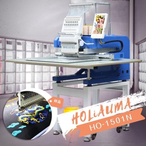 DAHAO 10 inches touch screen single head computer embrodiery machine for hat clothes tshirt flat embroider with cey