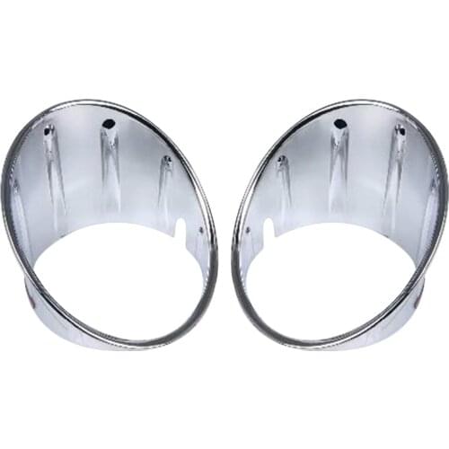 For MINI Cooper R55 R56 R57 R58 R59 Chrome Fog Lamp Light Cover Front Bumper Ring Trim 51117248791 51117248792