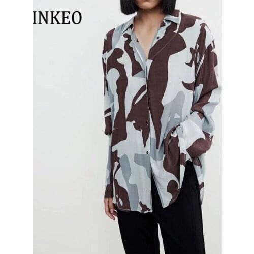 Блузки с принтом Inkeo China At AliExpress