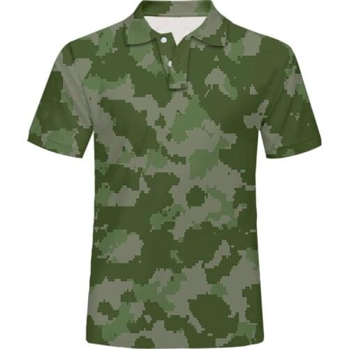 IFPD EU Size Camouflage Polo Shirts For Men Summer Short Sleeve Tee Tops Outdoor Military Tactical Fitness Streetwear Oversized
