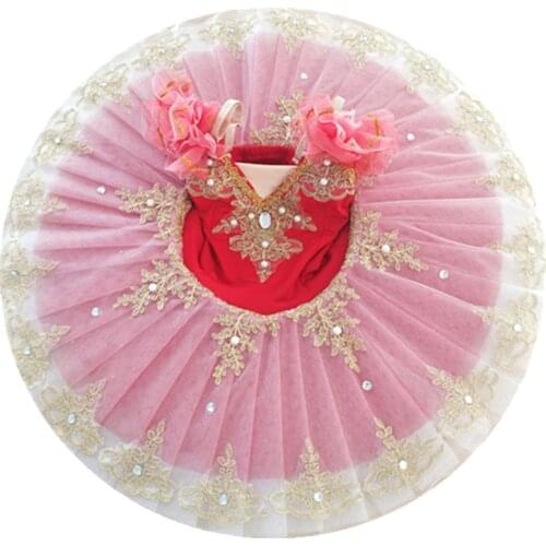 Costumes de danse Tutu pour enfants et adultes, robe de Ballet professionnelle, couleur blanc, rouge, rose, 2020