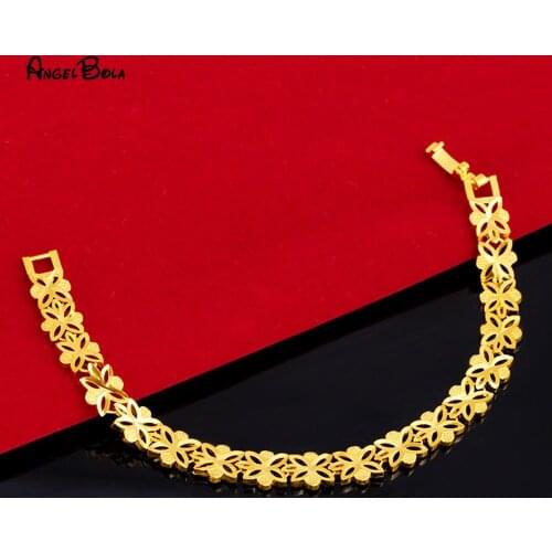 Muslim Fashion New Exquisite Womens Bracelet Arabian African Gold Bride Wedding Luxury Bracelet Jewelry Wholesale