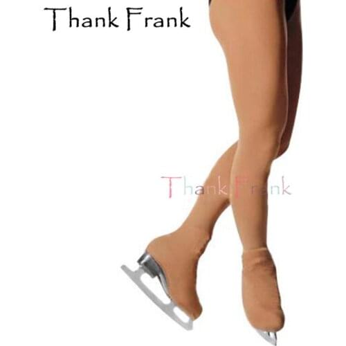 New Solid Thermal Figure Skating Tights For Height 115 to 175cm Stretched Pantyhose For Children And Adult Footed Dance Tights