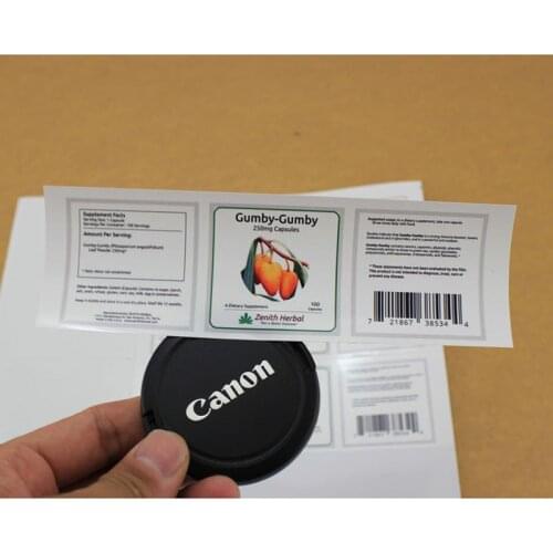 Customized canned tuna sticker tinned tuna label