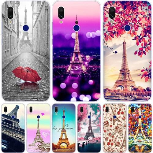 Paris Eiffel Tower Silicone Case for Xiaomi Redmi K20 5X 6X Play A1 A2 8 Lite 7A 6A S2 Y2 Y3 Note 4X 5 6 7 Pro F1 Soft Cover