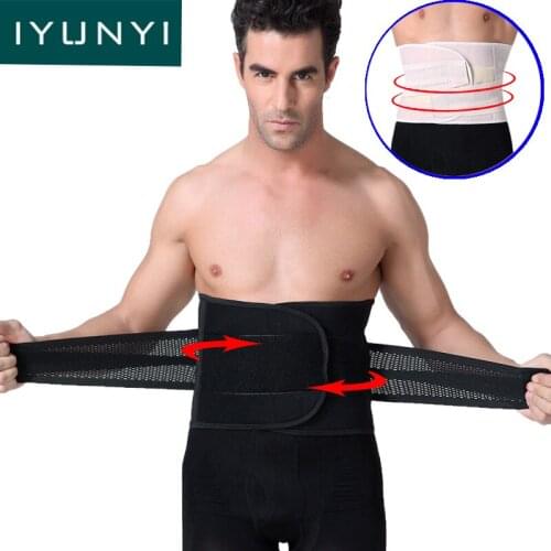 IYUNYI Men Slimming Belt Belly Body Shaper Man Waist Corset Abdomen Tummy Slimming Shaperwear Waist Trainer Cincher Slim Girdle
