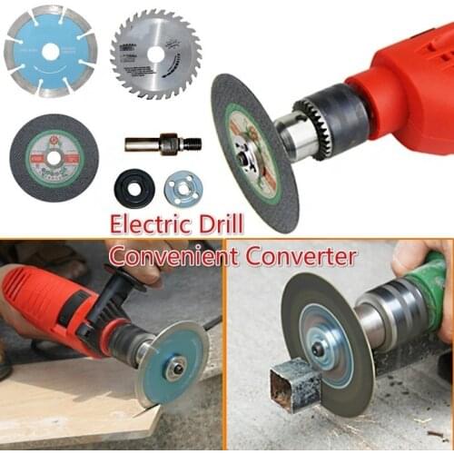 6mm/10mm Electric Drill Converter Spindle Adapter Electric Drill Tool Wood / Stone / Metal / Glass Saw Blade