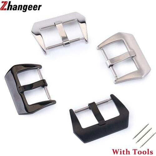 1pcs Stainless Steel Watch Buckle For Panerai 18mm 20mm 22mm 24mm 26mm Polished Matte Metal Clasp Watch Accessories With Tools