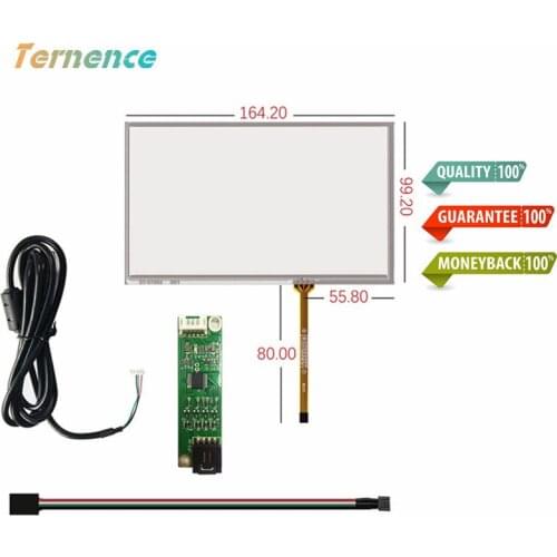 Skylarpu 7"inch 4 wire touch for Innolux 164mm*99mm Touch Screen Panels HD Drive Board HDMI Touch Drive Kit AT070TN90/92/94