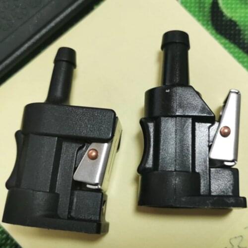 2 PCS Outboard Engine Fuel Line Connector Fits for 8mm Hose Barb For Yamaha Outboard 6E5-24305-06