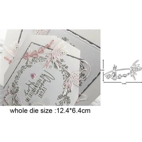 Craft Dies Wildflower Leaf Frame Metal Cutting Dies Stencils Dies for DIY Scrapbooking Album Paper Cards Making Embossing Dies
