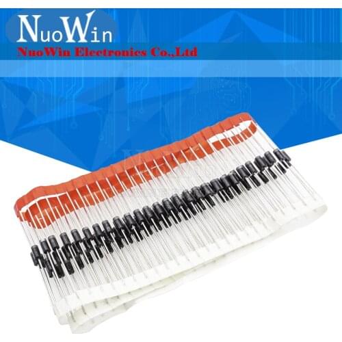50pcs SF18 1A 600V DO-41 Rectifier Diode