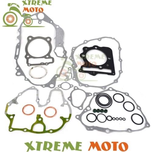 High Quality Motorcycle Complete Engine Cylinder Top End Crankcase Cover Overhaul Gasket Set For Honda XR400 XR 400 1996 2004