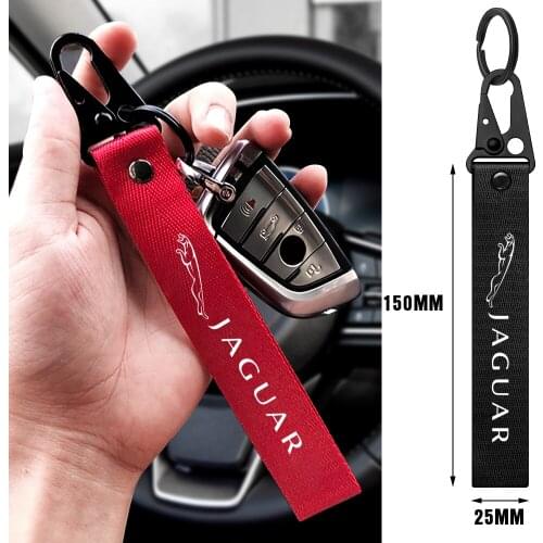 1pc Car Lanyard Pendant Keychain Streamer Keyrings gifts Collections For Jaguar XEL XFL E-PACE F-PACE I-PACE XJ Audi BMW Benz