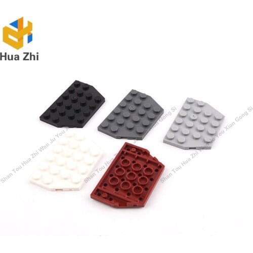 10PCS 32059 Wedge Plate 4 x 6 Cut CornersBuilding Blocks Parts MOC DIY Education Build Toys Brick