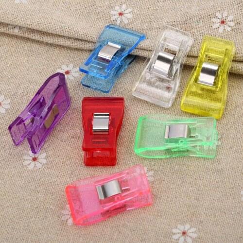 10pcs Sewing Clips Multicolor Plastic Clips Fabric Clamps Patchwork Craft Clips Clothing Clips Holder Quilting Clip