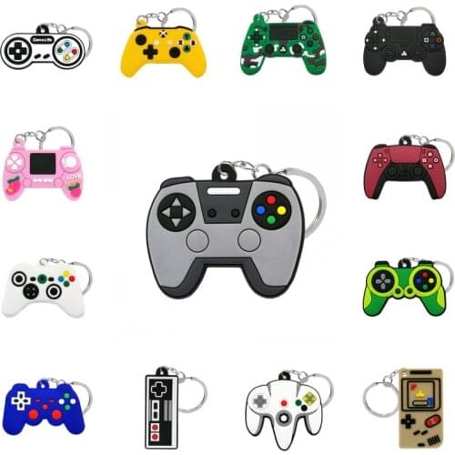 100PCS PVC key chain cute anime figure keyring creative Cartoon pattern keyholder women men car bag keys charms accessories gift