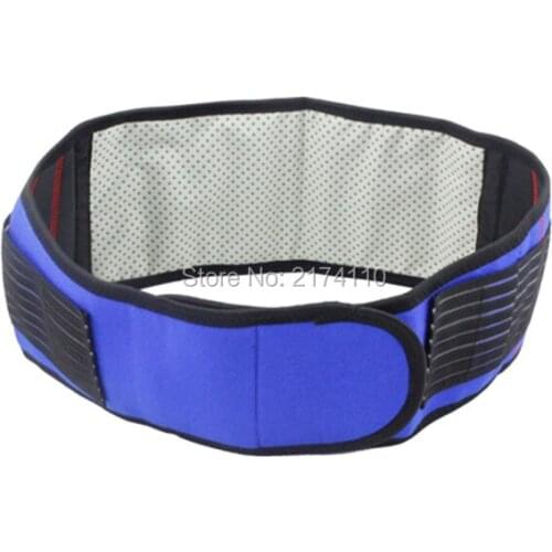 2pcs/lot Good Quality and Elastic Heating Waist Support Brace Nano Tourmaline Lumbar Protective Pad