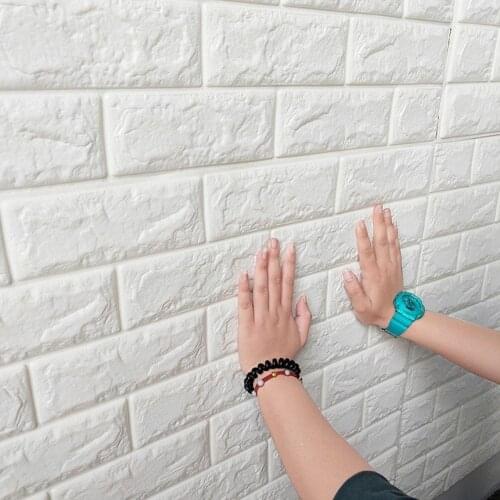 3D Wallpaper DIY Marble Sticker Waterproof Stickers Wall Papers Home decor Kids Room 3D Self-Adhesive Wallpaper Brick