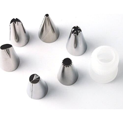 6 Pcs Cake Decorating Set Durable Professional Stainless Steel Nozzle Tips Set Wonderful DIY Cake Decorating Cake Tools