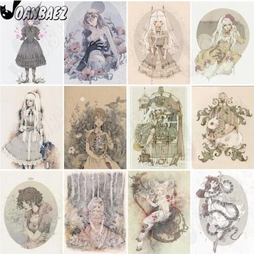 Hand-Painted Character Diamond Painting Cartoon 5D Diy Mosaic Kit Anime Girl Cross Stitch Embroidery Handmade Inlaid Home Decor