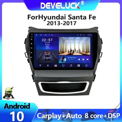 Android 10 2 din Car Radio Multimedia Video Player 2din stereo For Hyundai Santa Fe 2012-2017 4G+Wifi RDS FM/AM GPS navigation