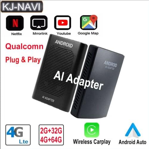 Carplay Ai Box Car Multimedia Player Car Android System 4+64G For Honda 2016 2018 2020 Apple Carplay Android Auto Tv Box GPS