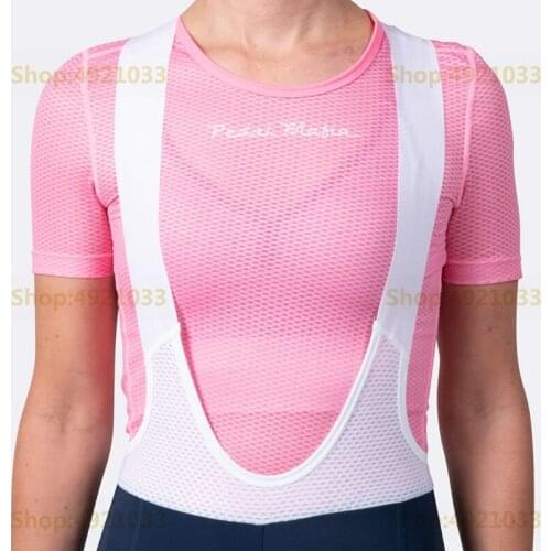 2021 Pedal Mafia Cycling Base Layer Pink Underwear Women Air Mesh Fabric Bike Basic Shirt Strato Base Ciclistico Quick Dry