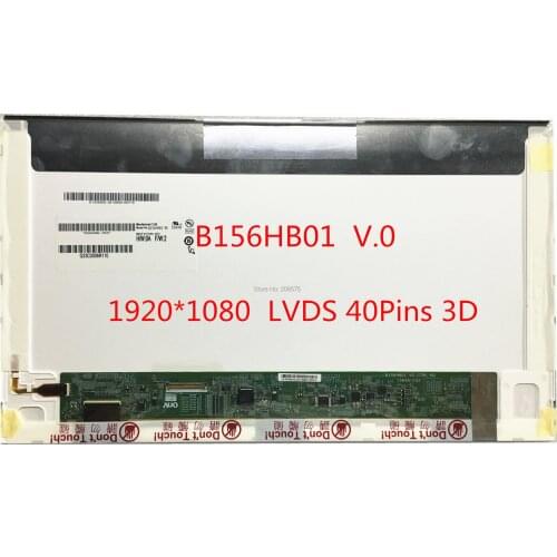 Free Shipping B156HB01 V.0 B156HB01 V0 15.6"Laptop 3D Lcd Screen 1920*1080