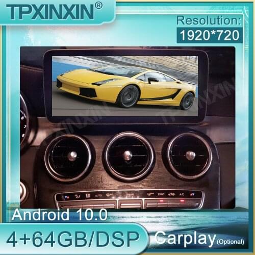 Wireless Apple CarPlay Android Auto for Mercedes Benz C Class GLC CLA iSmart Auto W204 W205 W203 W253 W117 SIRI Control