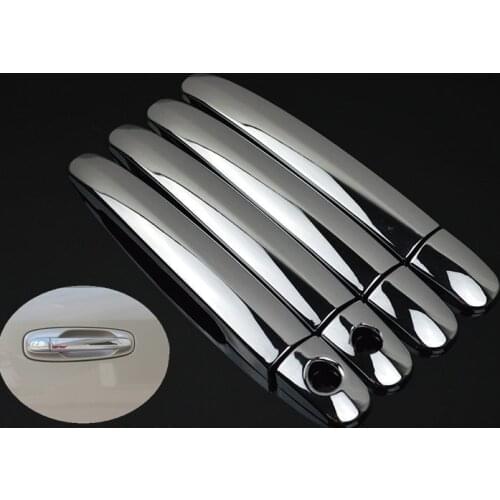 For Chevrolet Lacetti Optra Estate Nubira 2004 2005 2006 2007 2008 2009 Chrome Car Door Handle Cover Trim with 2 Keyholes