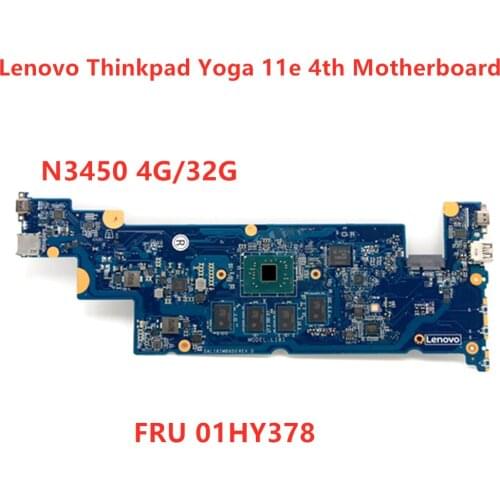 Lenovo Thinkpad Yoga 11E 4th Gen(20HX 20J0) Laptop Motherboard with CPU N3450 4G/32G FRU 01HY378100% tested ok