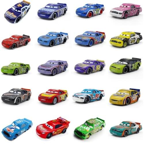 Disney Pixar Cars 3 2 Racer King Chick Hicks Lightning McQueen No.95 Metal Toy Car model for children 1:55 Xmas Gift Brand