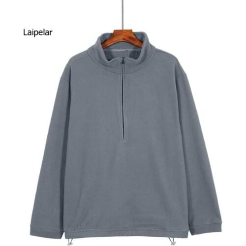 High Street Polar Fleece Men Coral Fleece 2021 Collar Winter Warm Coat Thick Jacket