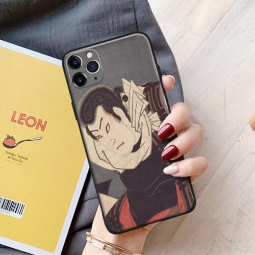 Ukiyo-e painting japanese art For iPhone se 6 6s 7 8 plus x xr xs 11 pro max soft silicone phone case cover shell