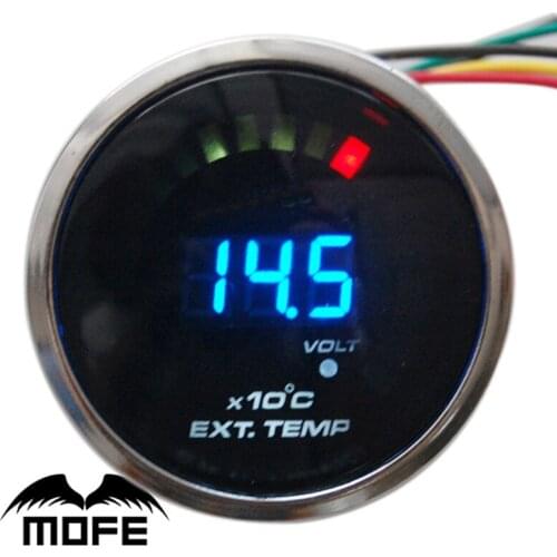 Original Logo 52mm 2 inch 20PCS Analog LED Digital EGT Exhaust Gas Temperature Gauge With Sensor
