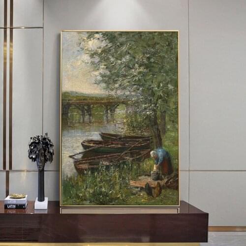 Piet Cornelies Mondrian Bridge At Diemen Canvas Posters Prints Wall Art Painting Oil Decorative Picture Modern Home Decoration