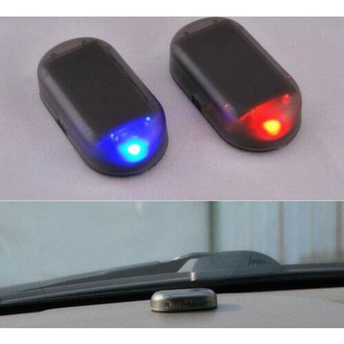 Car Fake Security Light Solar Powered Simulated Dummy Alarm Wireless Warning Anti-Theft Caution Lamp LED Flashing Imitation