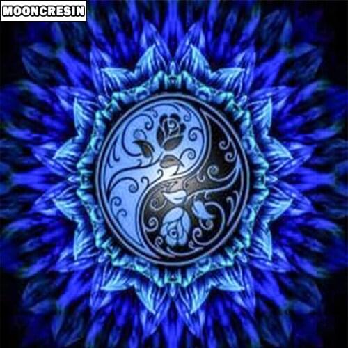 Full Square 5D Diy Diamond Painting Mandala Flower Diamond Embroidery Cross Stitch Gift Rhinestone Painting Mosaic Decor Home