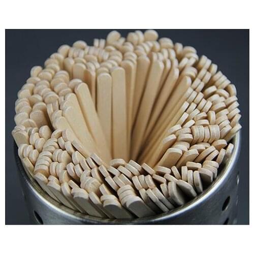 1000 pcs/lot 14cm Disposable Natural Wood Coffee Stirrers THICK Wooden Stir Sticks Coffee Shop Cafe Supplies