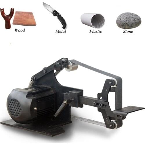 SD-762WS Brushless Belt Sander 800W Fixed Angle Sharpening Machine Got 6 Free Abrasive Belt Small Polishing Machine 0-5000 rpm