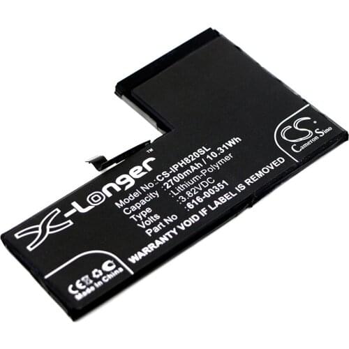 Cameron Sino Mobile SmartPhone Replacement Li-Polymer Battery 2700mAh For 616-00351 Philips iPhone X, MQA52LL/A, Free Tools