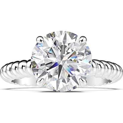 Charms 925 silver hemp rope ring design 10*10MM white yellow pink gemstone ring For Women Wedding Party fine jewelry wholesale