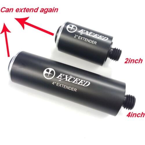 Black light aluminum Cue extender Billiards Pool cue extension Can extend twice 2inch/4inch Cue Exceed for mezz cues