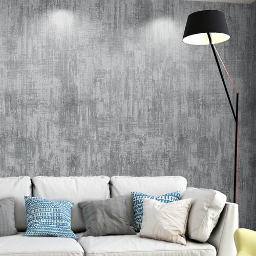 Vintage Solid Color Wall Papers Home Decor Classic Mottled Wallpaper Roll For Walls Vinyl Papel Contact Grey Wallpaper Roll