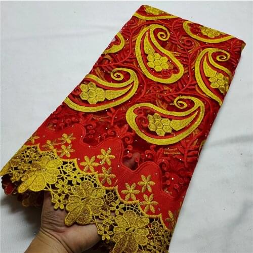 High Quality African Nigerian Tulle Lace Fabric French Tulle Lace Embroidery French Dress Milk Silk Voile Cord 5yards