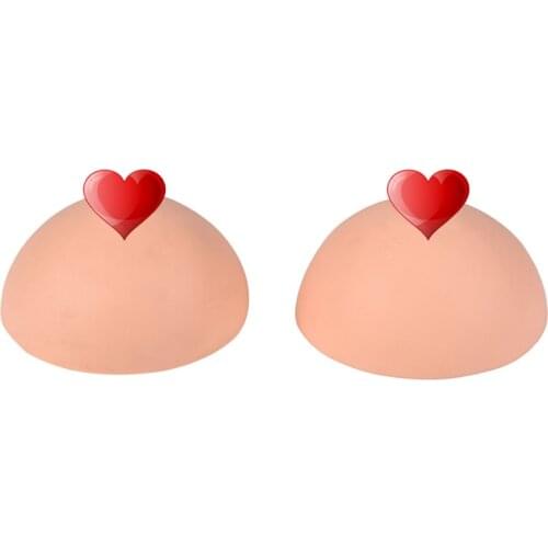 1 Pair 3D Tattoo Areola Practicing Skin Silicone Fake Breasts Chest Pleural Practice Mould For Beginners Permanent Makeup Tool